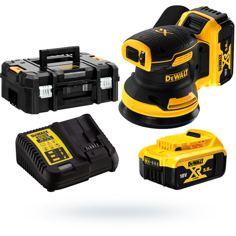 Szlifierka mimośrodowa DEWALT DCW210P2 18V 2x5Ah