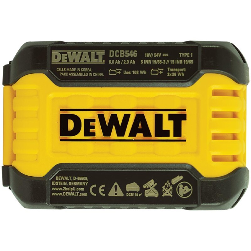 Akumulator DEWALT DCB546 18V 6Ah 54V 2Ah XR Li-Ion