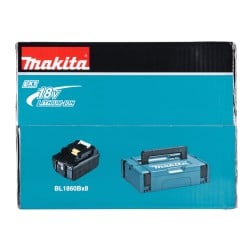 Zestaw zasilający LXT Makita 1915A1-7 8 x akumulator 18V 6Ah BL1860B + walizka
