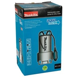 Kompaktowa pompa wodna Makita PF1110 1100W 250l/min z ramą stalową