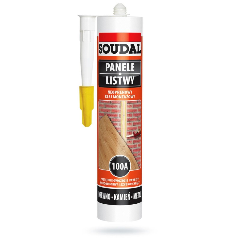 Rozpuszczalnikowy klej montażowy SOUDAL 100 A na bazie kauczuku neoprenowego 280 ml