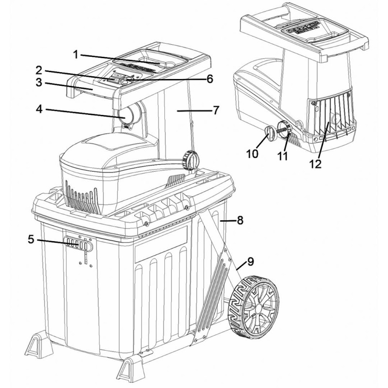 Rozdrabniacz rębak do gałęzi 2500W Makita UD2500