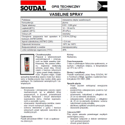 Spray smarujący SOUDAL na bazie wazeliny bezkwasowej 400 ml