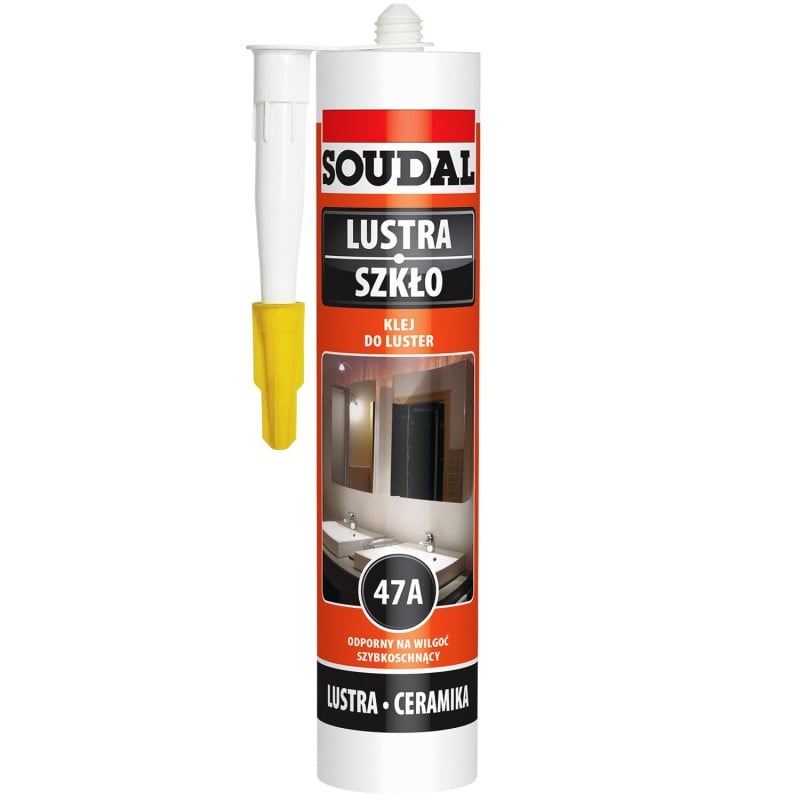 Szybkoschnący klej montażowy do luster SOUDAL 47A 280 ml