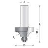 Frez do wyokrągleń z łożyskiem oporowym HiKOKI 754101 46x15,9mm uchwyt 8mm