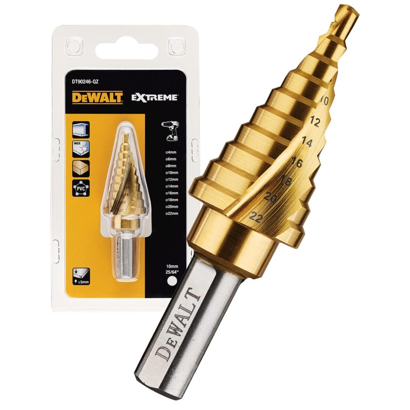 Wiertło stopniowe DeWALT DT90246 4-22mm TITANIUM