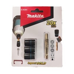 Zestaw nasadek udarowych Makita B-40381 1/4’’ HEX 8 /9,6 /10mm 61 mm IMPACT GOLD
