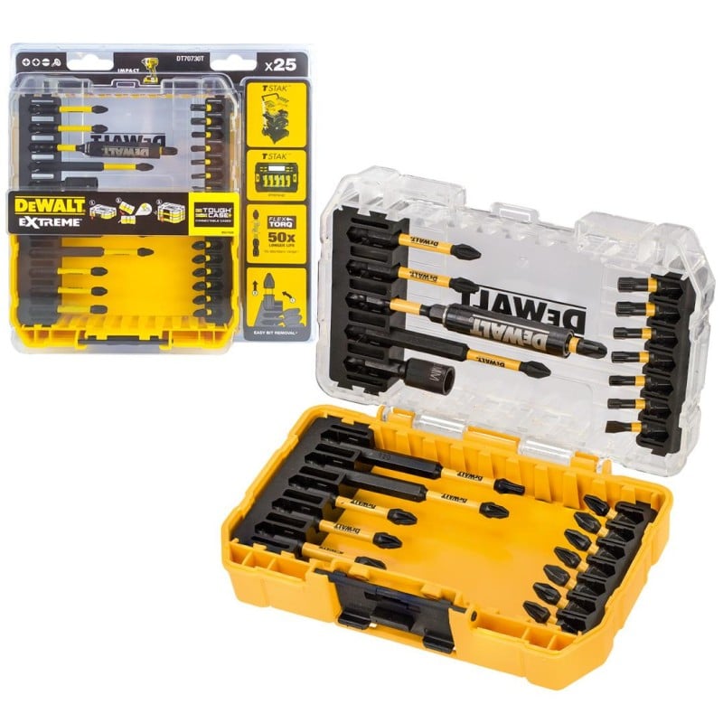 Zestaw bitów 25 części udar FLEXTORQ DEWALT