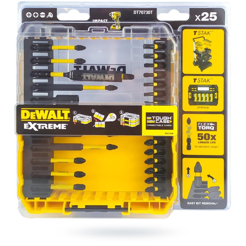 Zestaw bitów 25 części udar FLEXTORQ DEWALT
