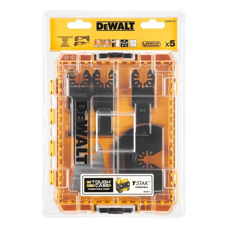 Zestaw 5 brzeszczotów do narzędzia wielofunkcyjnego multitool DCS356 DeWALT DT20761