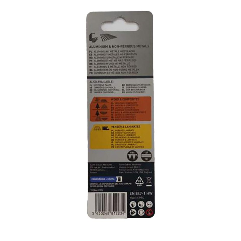 Brzeszczot do metalu Norton 70184632226 50mm uchwyt typu T HSS 3 sztuki