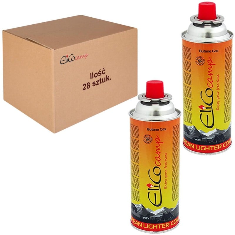 28x nabój gaz palnik kuchenka 393ml 220g ELICOcamp
