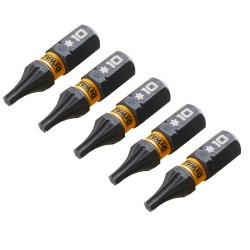 Zestaw 5 szt. końcówek udarowych TORX T10/25mm, DeWALT DT7379T Impact Torsion
