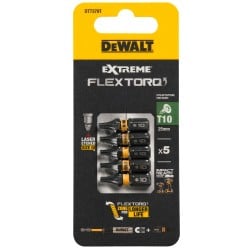 Zestaw 5 szt. końcówek udarowych TORX T10/25mm, DeWALT DT7379T Impact Torsion