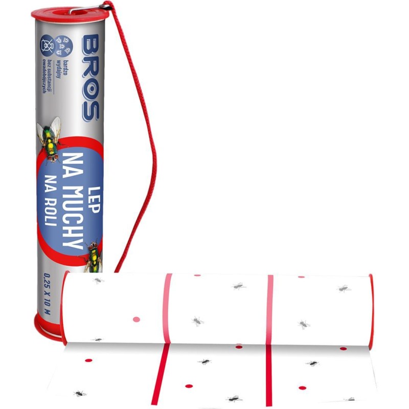 BROS lep na muchy rolka 25cm x 10mb (10)