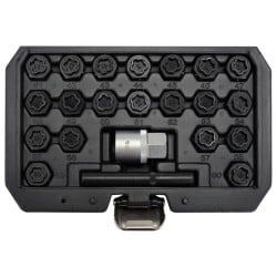 Adaptery nasadki do śrub zabezpieczających koła BMW YATO YT-060303 22 szt.