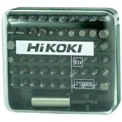 Bezszczotkowa wiertarko-wkrętarka udarowa 18V LXT 54Nm 2x5Ah Makita DHP484RTJ + zestaw bitów 61 elementów HiKOKI 715000