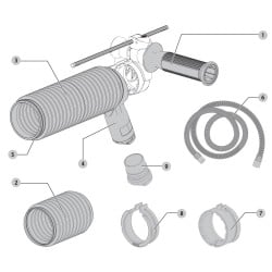 Adapter do odsysania pyłu DeWALT DWH201D