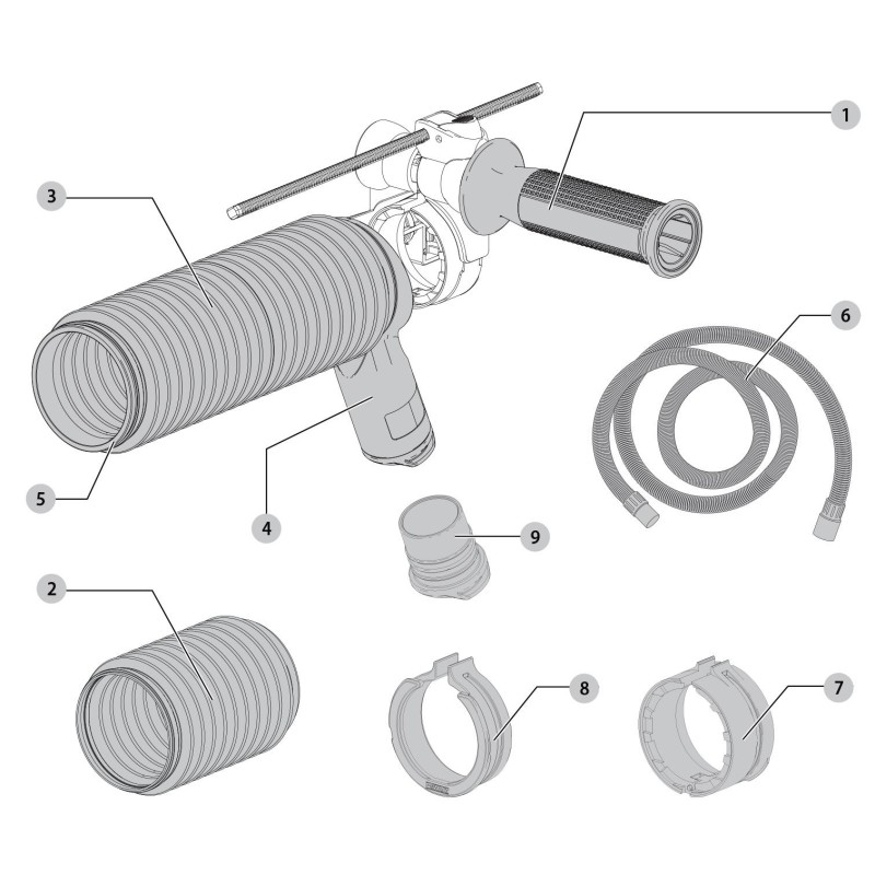 Adapter do odsysania pyłu DeWALT DWH201D