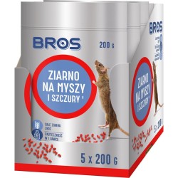 BROS granulat na myszy i szczury 1000g (5x200)