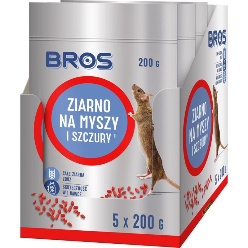 BROS granulat na myszy i szczury 1000g (5x200)