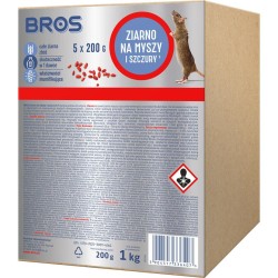 BROS granulat na myszy i szczury 1000g (5x200)