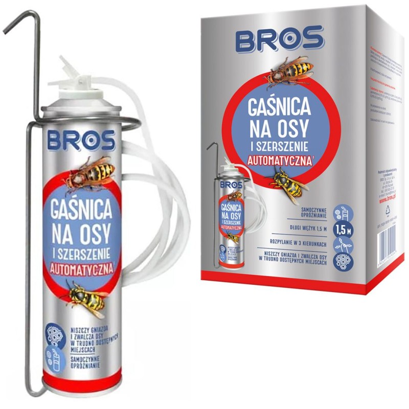 Gaśnica na osy szerszenie automatyczna 400ml BROS