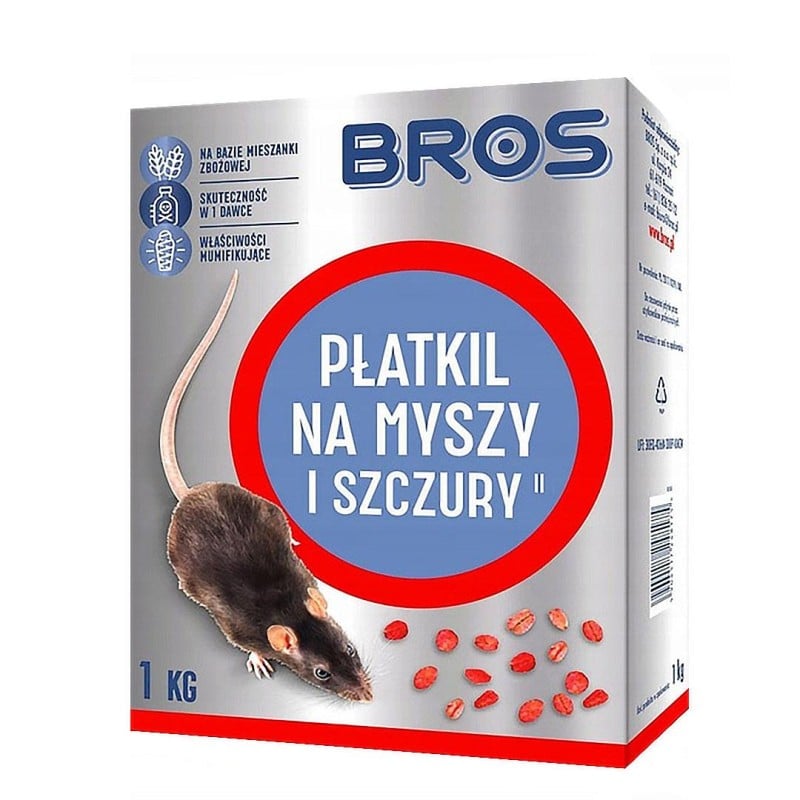 BROS płatki na myszy i szczury 1000g B1772
