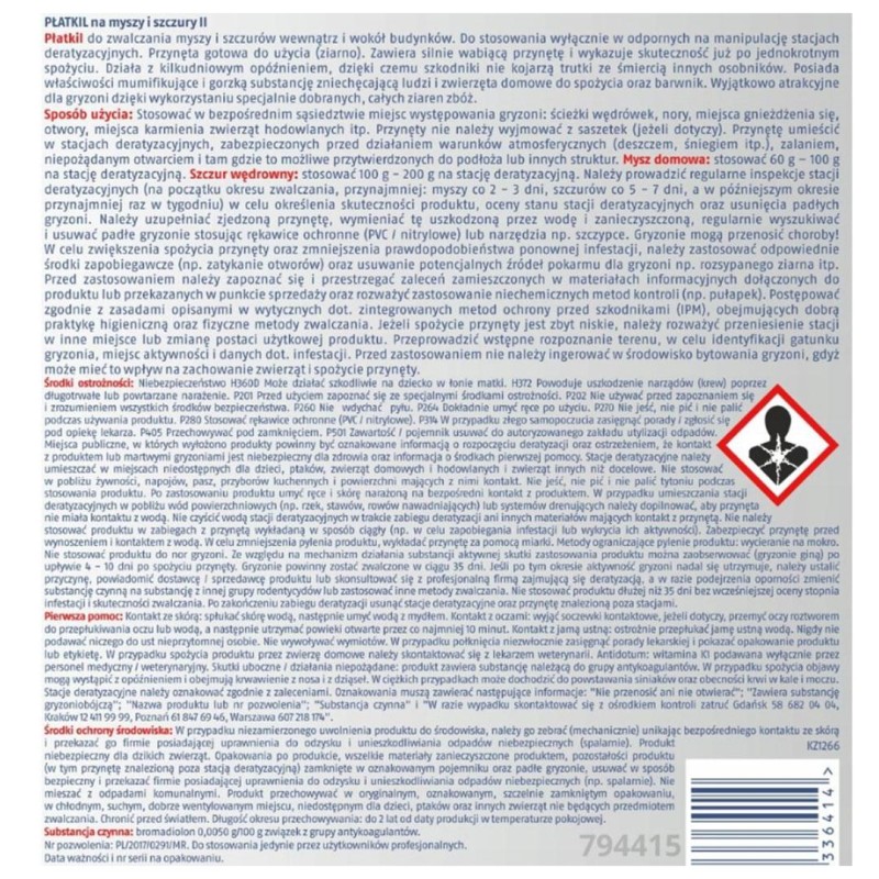 BROS płatki na myszy i szczury 1000g B1772