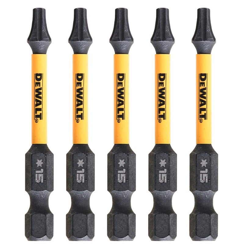 Zestaw 5 szt. końcówek udarowych TORX T15/50mm, DeWALT DT7394T Impact Torsion