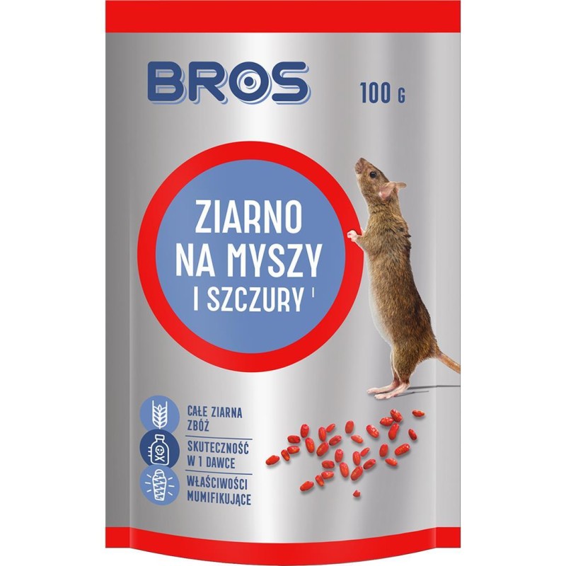 Ziarno na myszy i szczury 100g BROS B1963