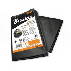 Agrowłóknina antychwastowa Bradas AWB5016010 UV 50gr 10x1,6m czarna płachta