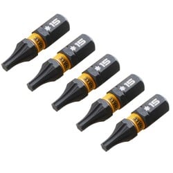 Zestaw bitów udarowych DeWALT DT7380T Impact Torsion T15 25mm 5 sztuk