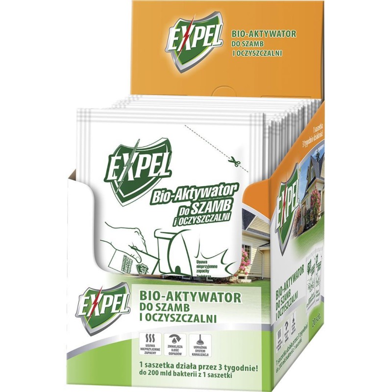 Bio-aktywator do szamb EXPEL B1313 saszetki 20x25g
