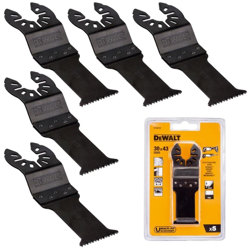 Brzeszczoty do drewna 43x30mm 5szt DEWALT DT20725