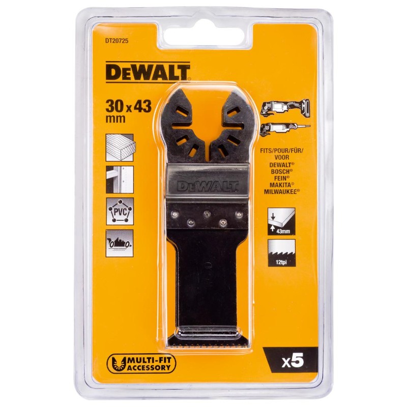 Brzeszczoty do drewna 43x30mm 5szt DEWALT DT20725