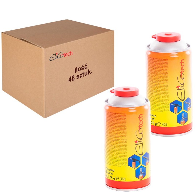 48x nabój gaz propan-butan 300ml śrubowy ELICO