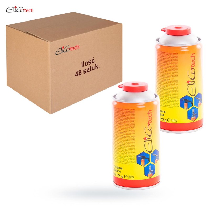 48x nabój gaz propan-butan 300ml śrubowy ELICO