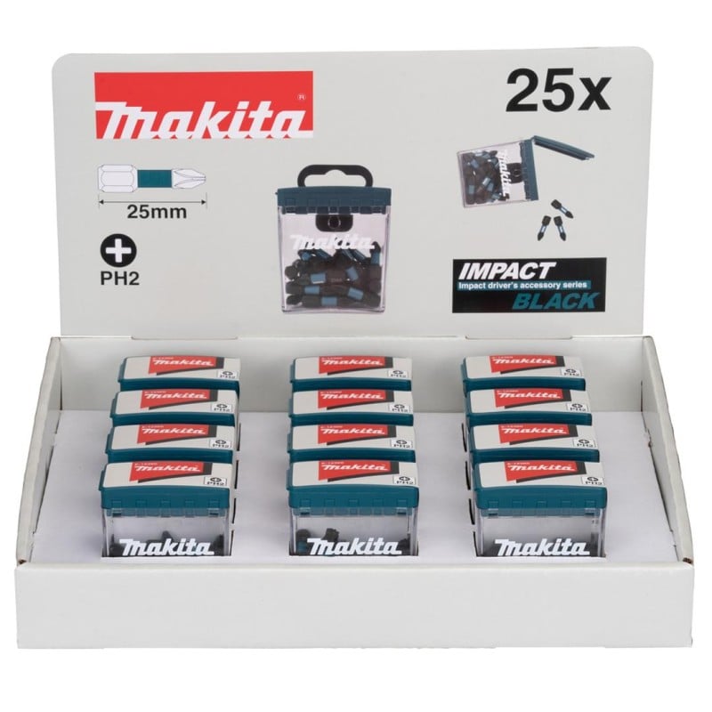 BIT udarowy Ph2 x 25mm 300szt (25x12) IB MAKITA