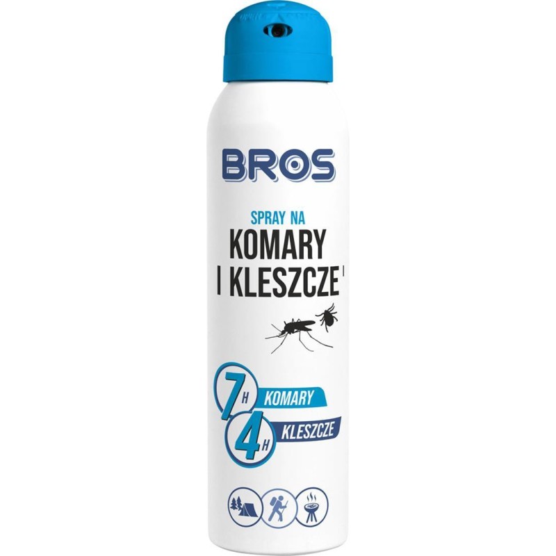 BROS spray na komary i kleszcze 90ml niebieski(24)