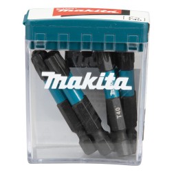 Zestaw 10 szt. końcówek udarowych TORX T40/50mm, Makita E-12681 Impact Black