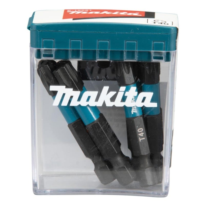 Zestaw 10 szt. końcówek udarowych TORX T40/50mm, Makita E-12681 Impact Black