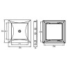 Drzwiczki rewizyjne DOSPEL DR 300x300 mm białe