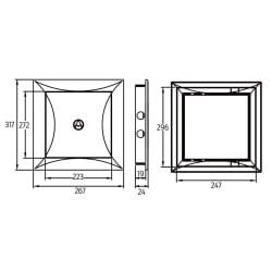 Drzwiczki rewizyjne DOSPEL DR 250x300 mm białe