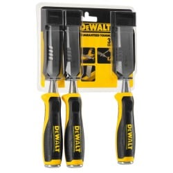 Zestaw 3 dłut do drewna płaskie DeWALT DWHT0-16148