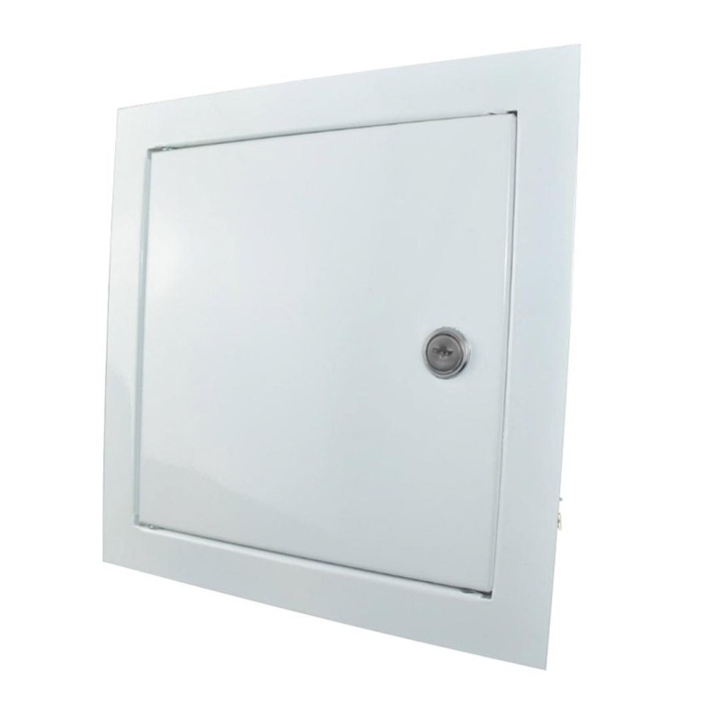 Drzwiczki rewizyjne DOSPEL MAGNAT 200x200mm z zamkiem na kluczyk, białe