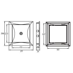 Drzwiczki rewizyjne DOSPEL DR 200x250 mm białe