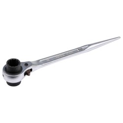 Dwustronny klucz nasadkowy z grzechotką YATO YT-4937 19x22mm 32T