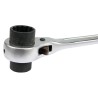 Dwustronny klucz nasadkowy z grzechotką YATO YT-4937 19x22mm 32T