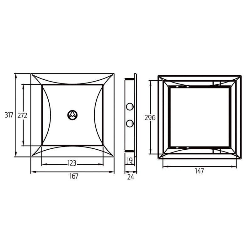 Drzwiczki rewizyjne DOSPEL DR 150x300 mm białe